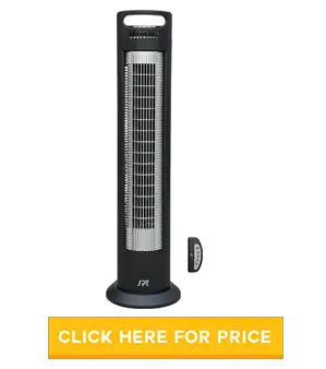 SPT SF-1523 Reclinable Tower Fan with Ionizer