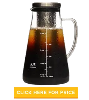 Ovalware RJ3 Cold Brew Coffee Maker & Tea Infuser