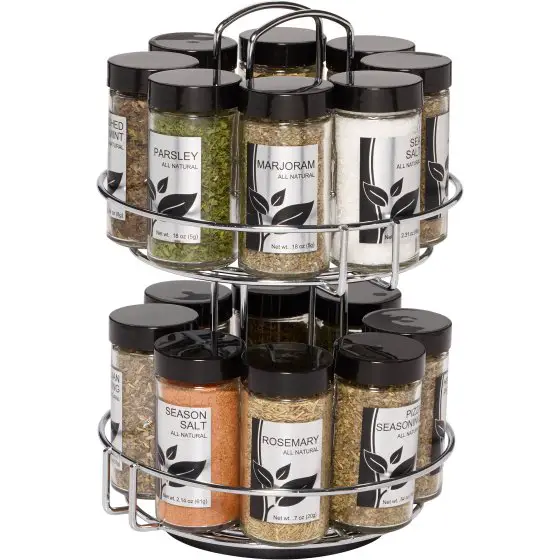 pre-filled spice rack