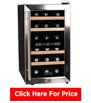 Koldfront TWR187ESS 18 Bottle Dual Zone Wine Cooler