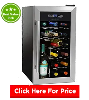 NutriChef 18 Bottle Thermoelectric Wine Cooler