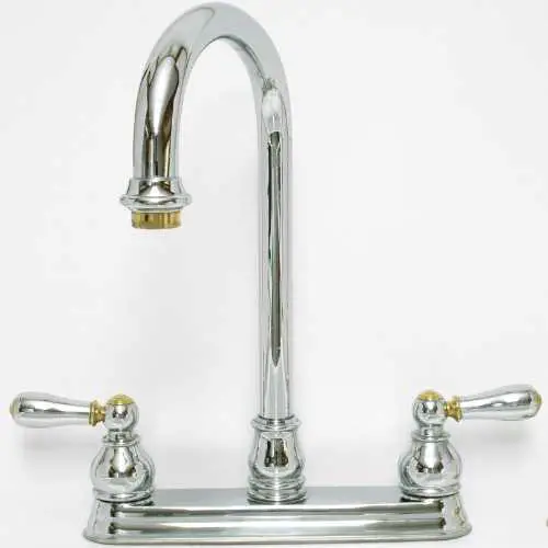 example of double hole kitchen faucet