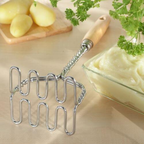 a potato masher can be used as an immersion blender substitute