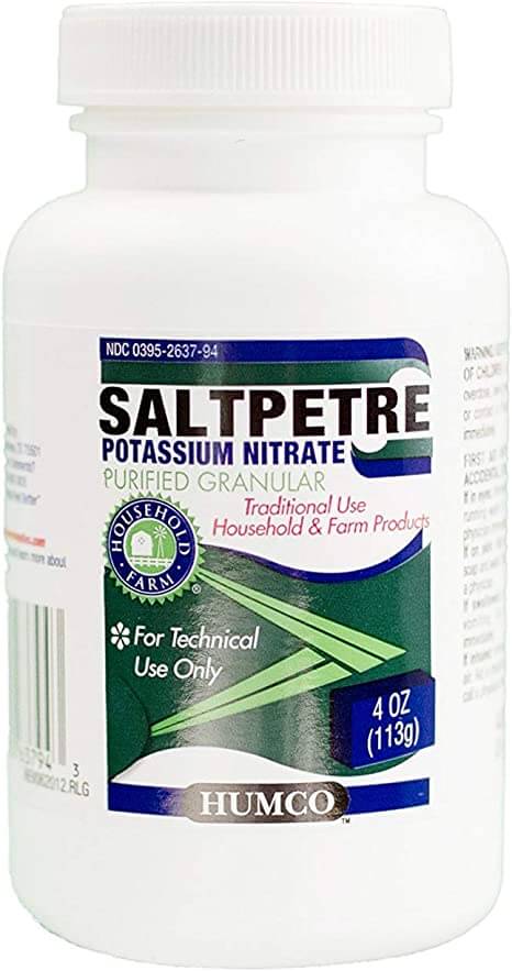 Image of saltpeter available on Amazon