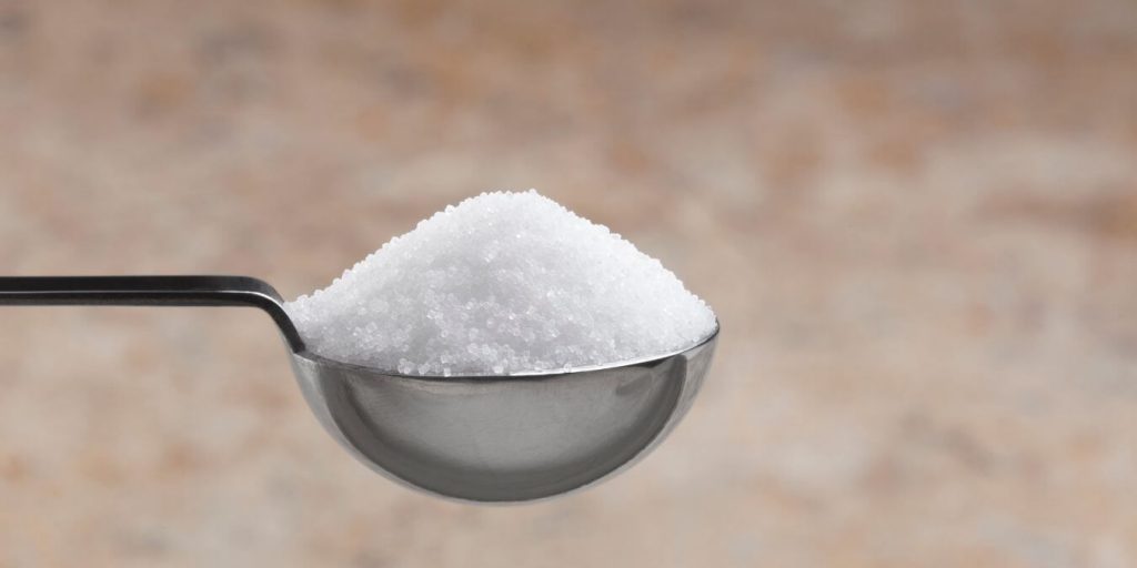 salt on a spoon
