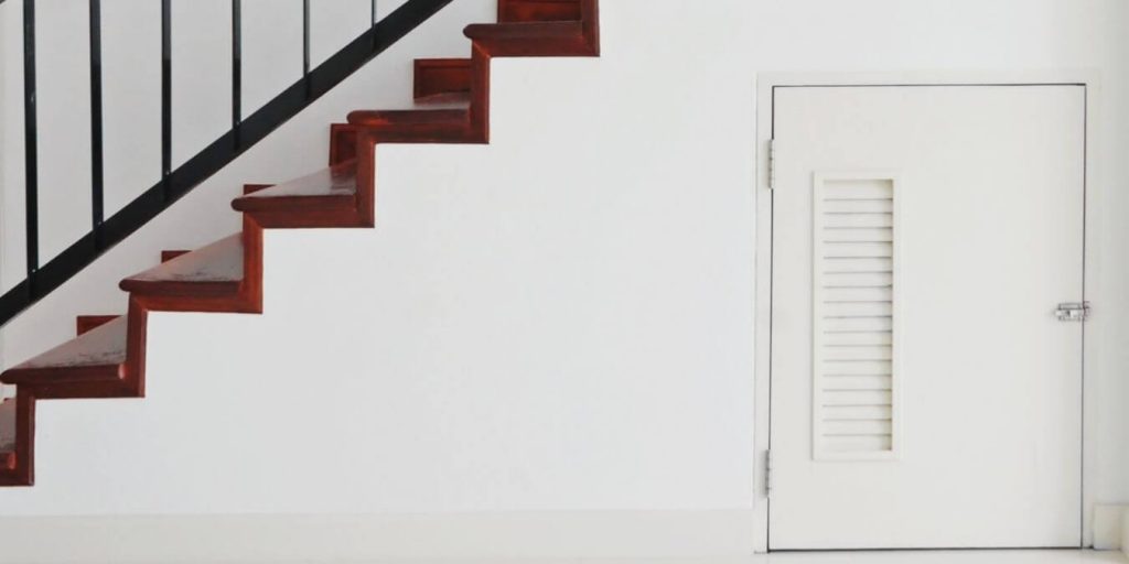 closet under stairs
