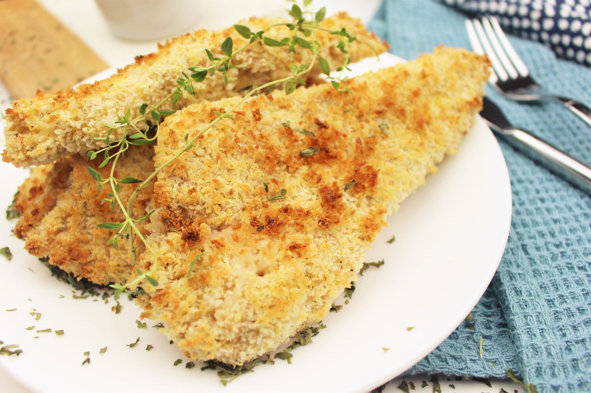 30 Minute Egg-Free Dairy-Free Breaded Chicken Breasts